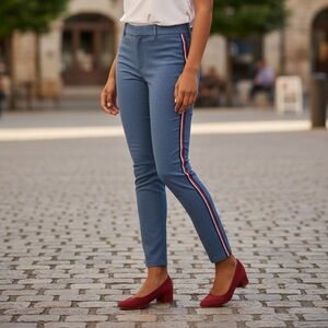 Old Navy Pixie Pants | Blue Denim-Look Trousers | Size 1/2